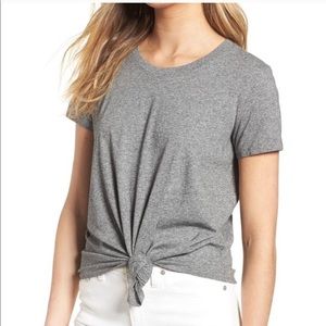 Madewell Knot-Front Sweater Tee Size S
